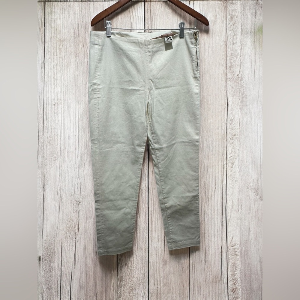 Missoni Women’s Cream White Denim Size Zipper Pants 30 EUC